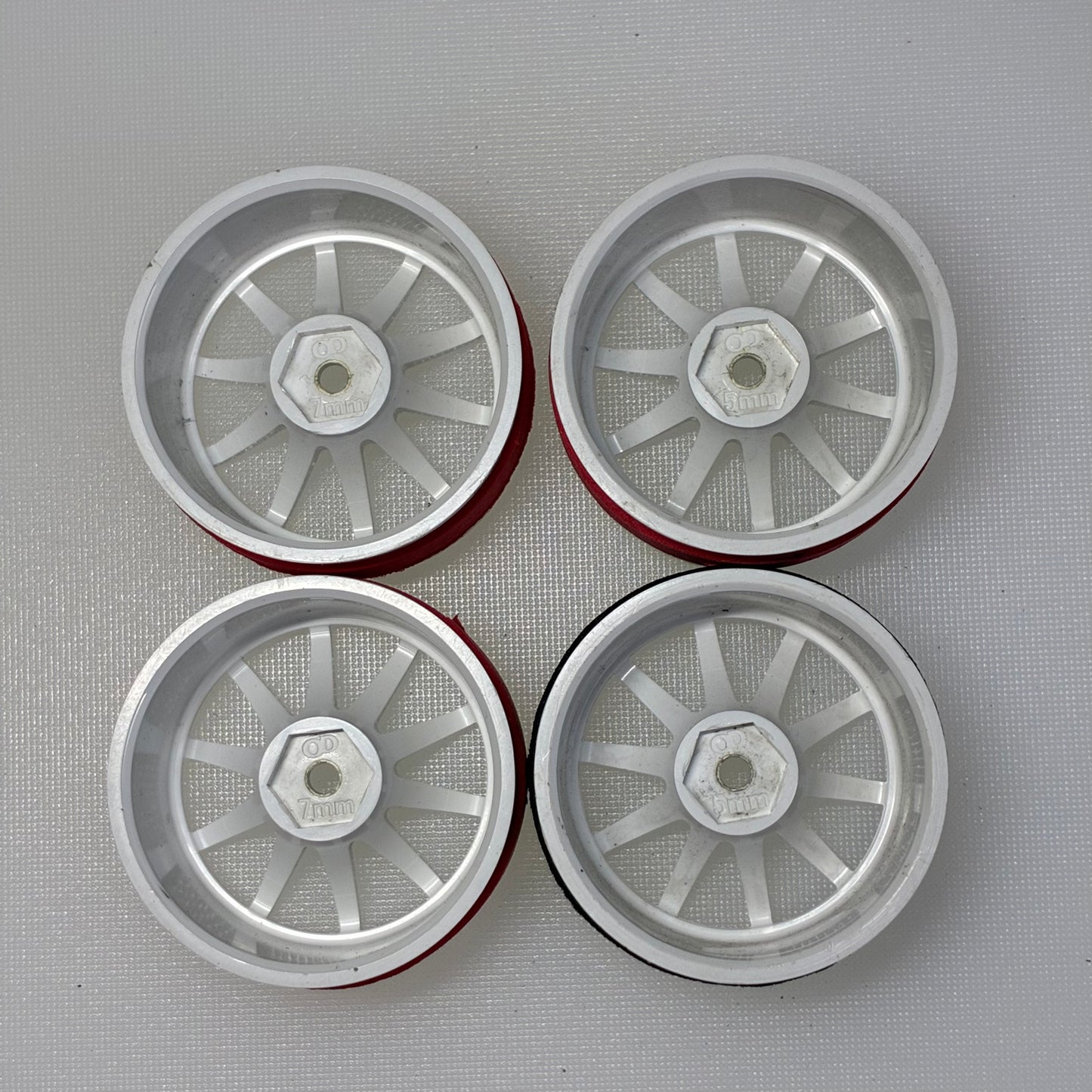 Overdose Rays 57 White Wheels 5mm/7mm