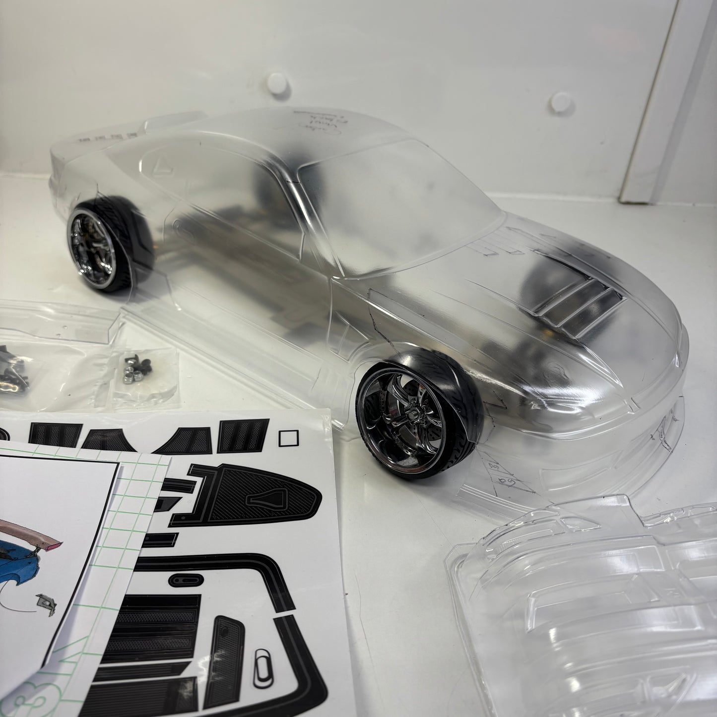 L&L Models TC515 200mm Nissan S15 Bodyshell Clear