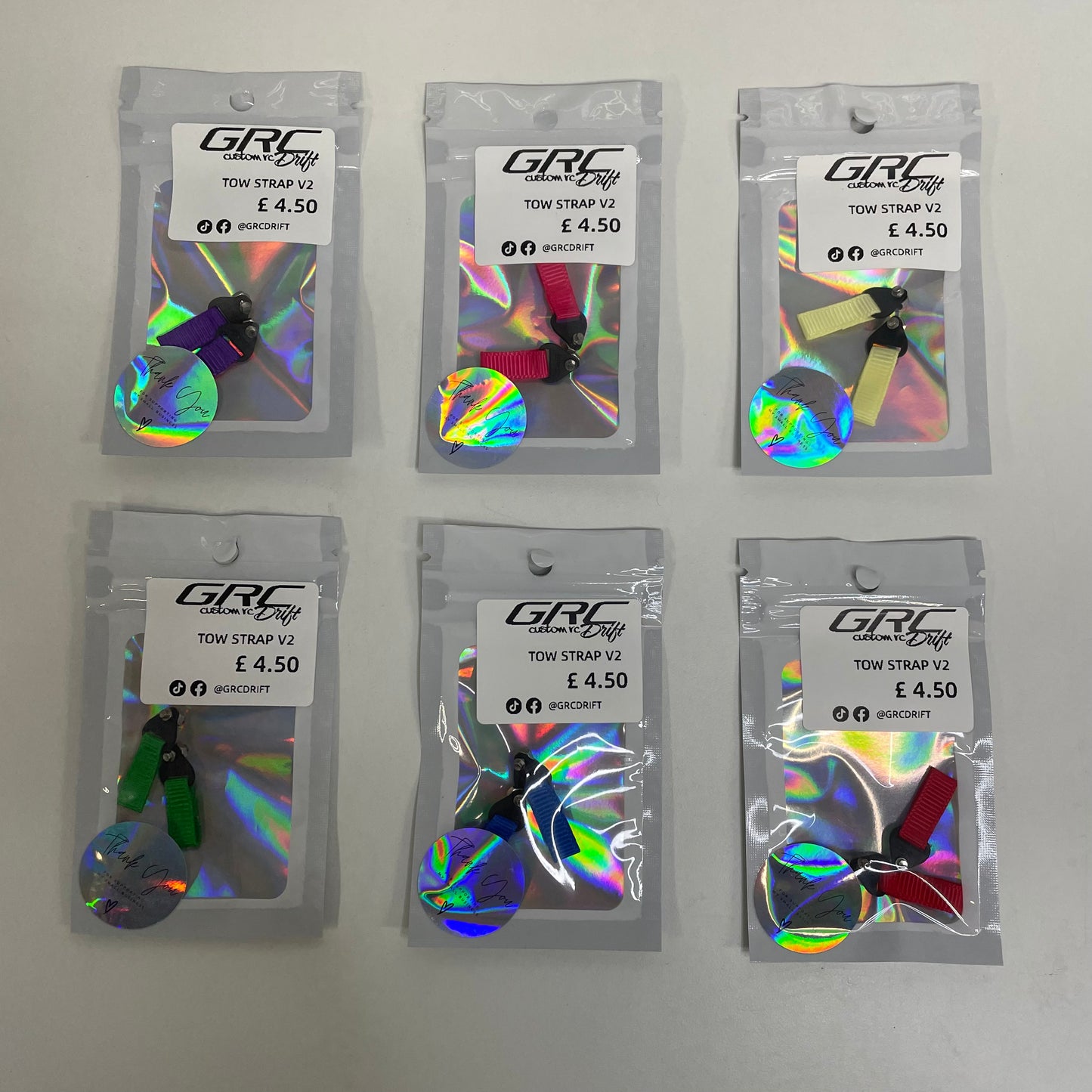 GRC Body Shell Accessories Tow Strap V2 All Colours