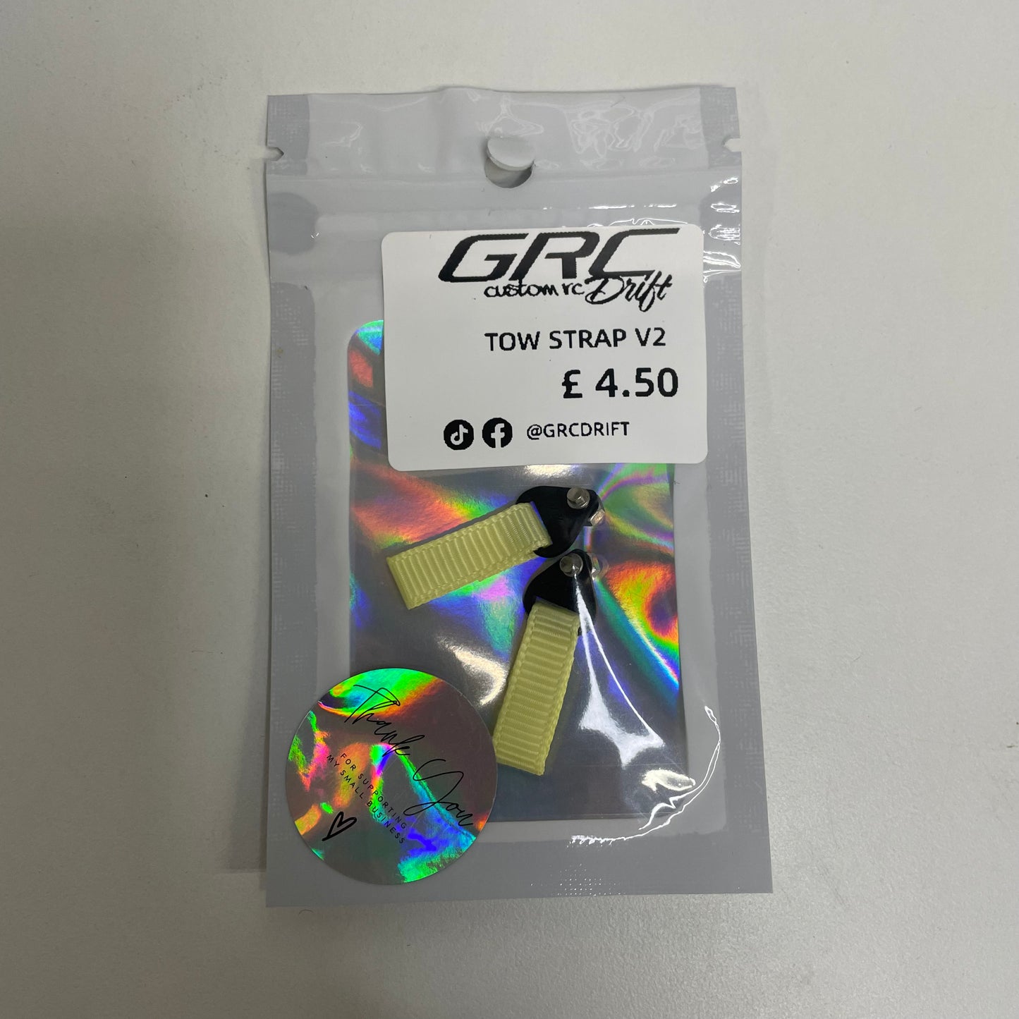 GRC Body Shell Accessories Tow Strap V2 All Colours