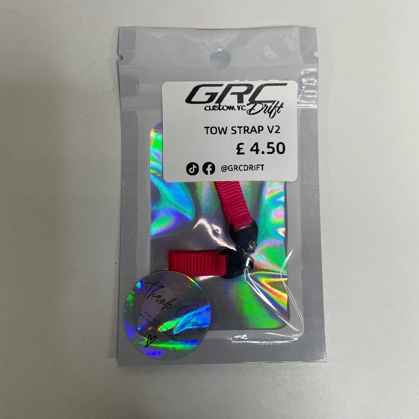 GRC Body Shell Accessories Tow Strap V2 All Colours