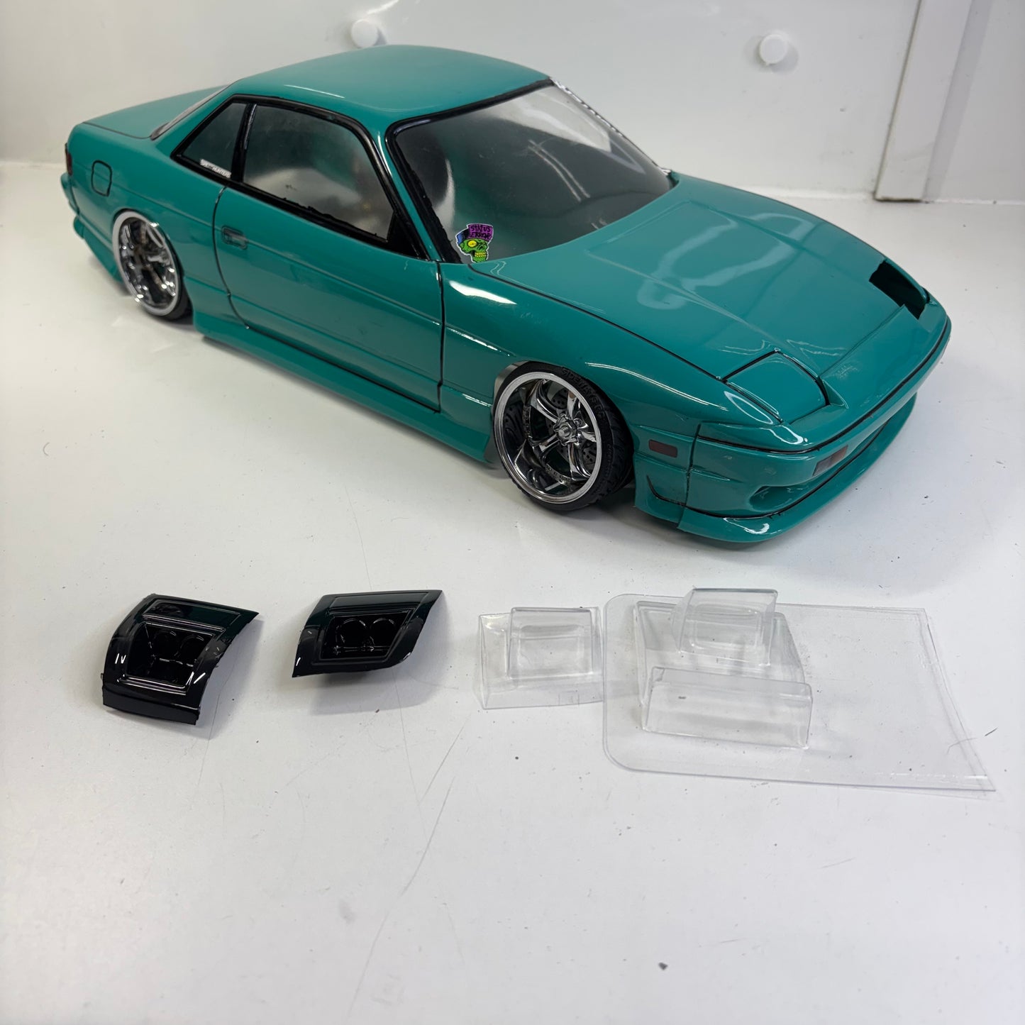 Pandora? Nissan PS13 Rear S13 Front Bodyshell Cobalt Green