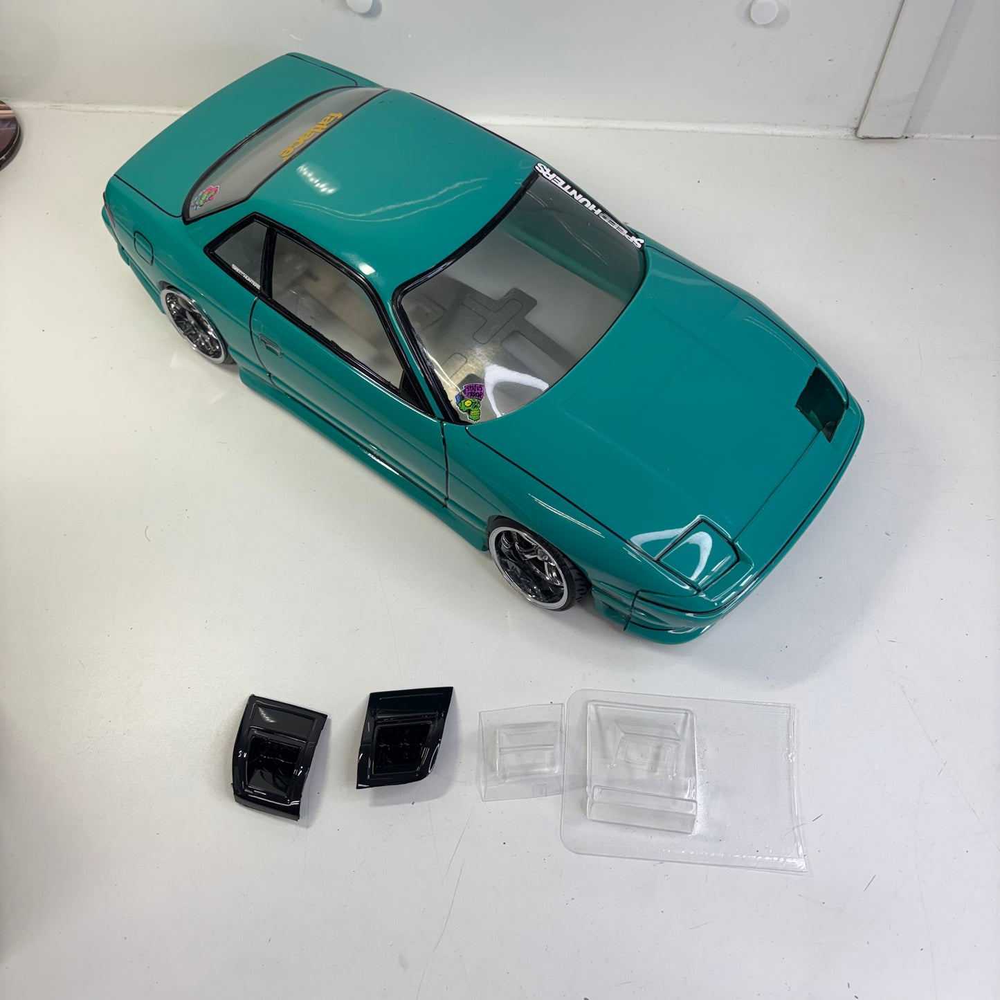 Pandora? Nissan PS13 Rear S13 Front Bodyshell Cobalt Green