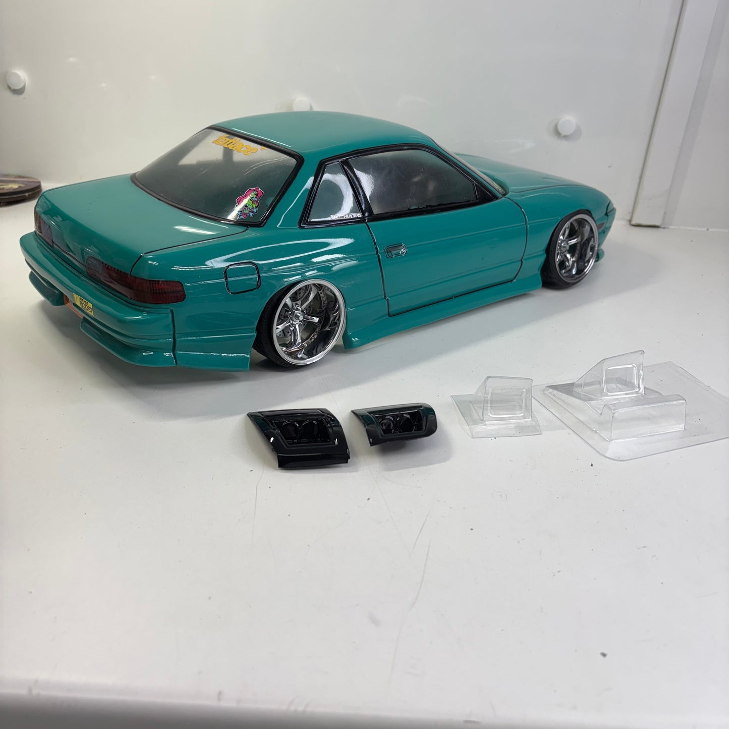Pandora? Nissan PS13 Rear S13 Front Bodyshell Cobalt Green