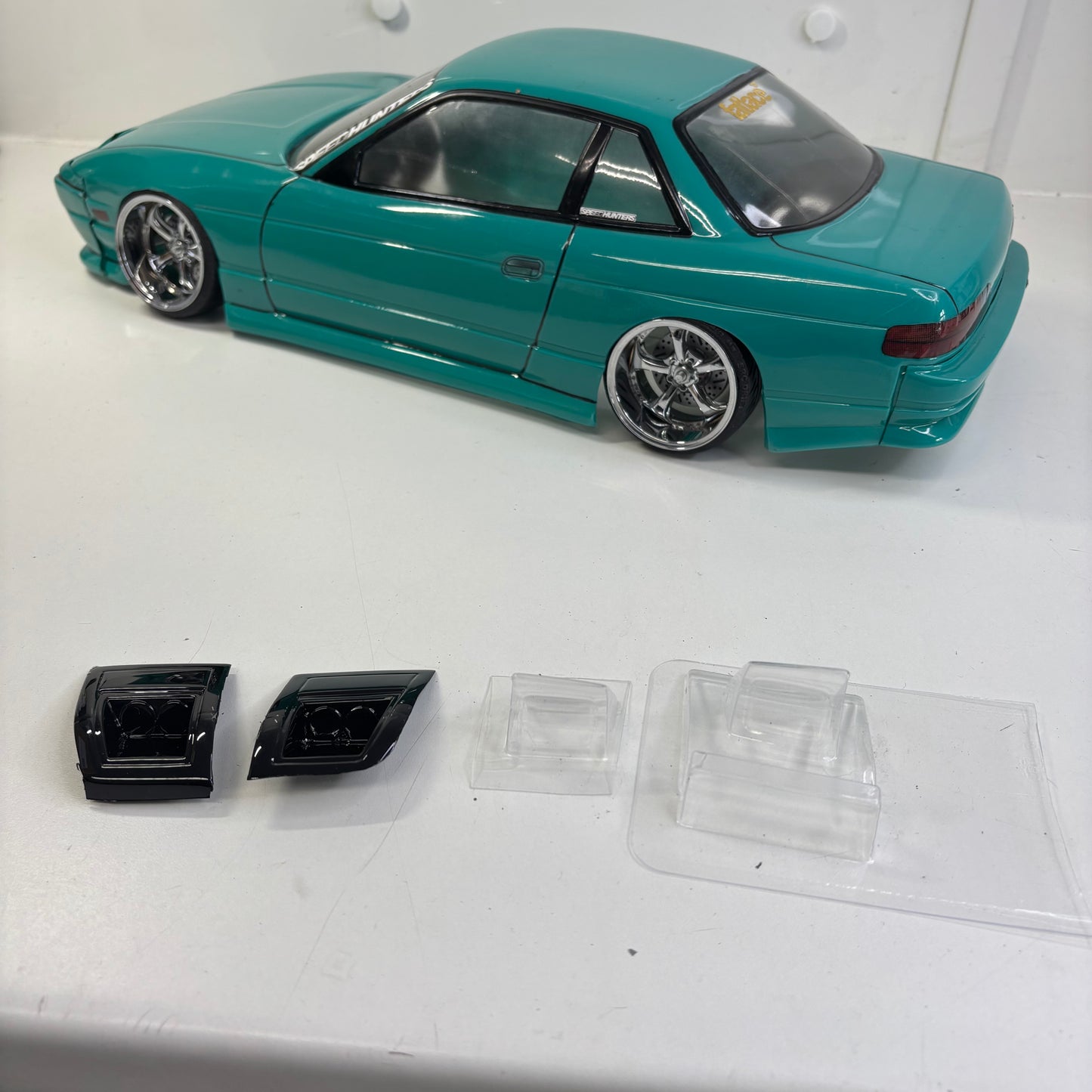Pandora? Nissan PS13 Rear S13 Front Bodyshell Cobalt Green