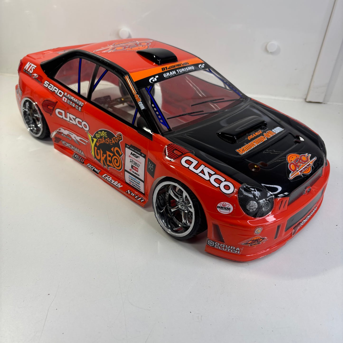 Yokomo? Subaru Impreza Bodyshell Orange Yukes