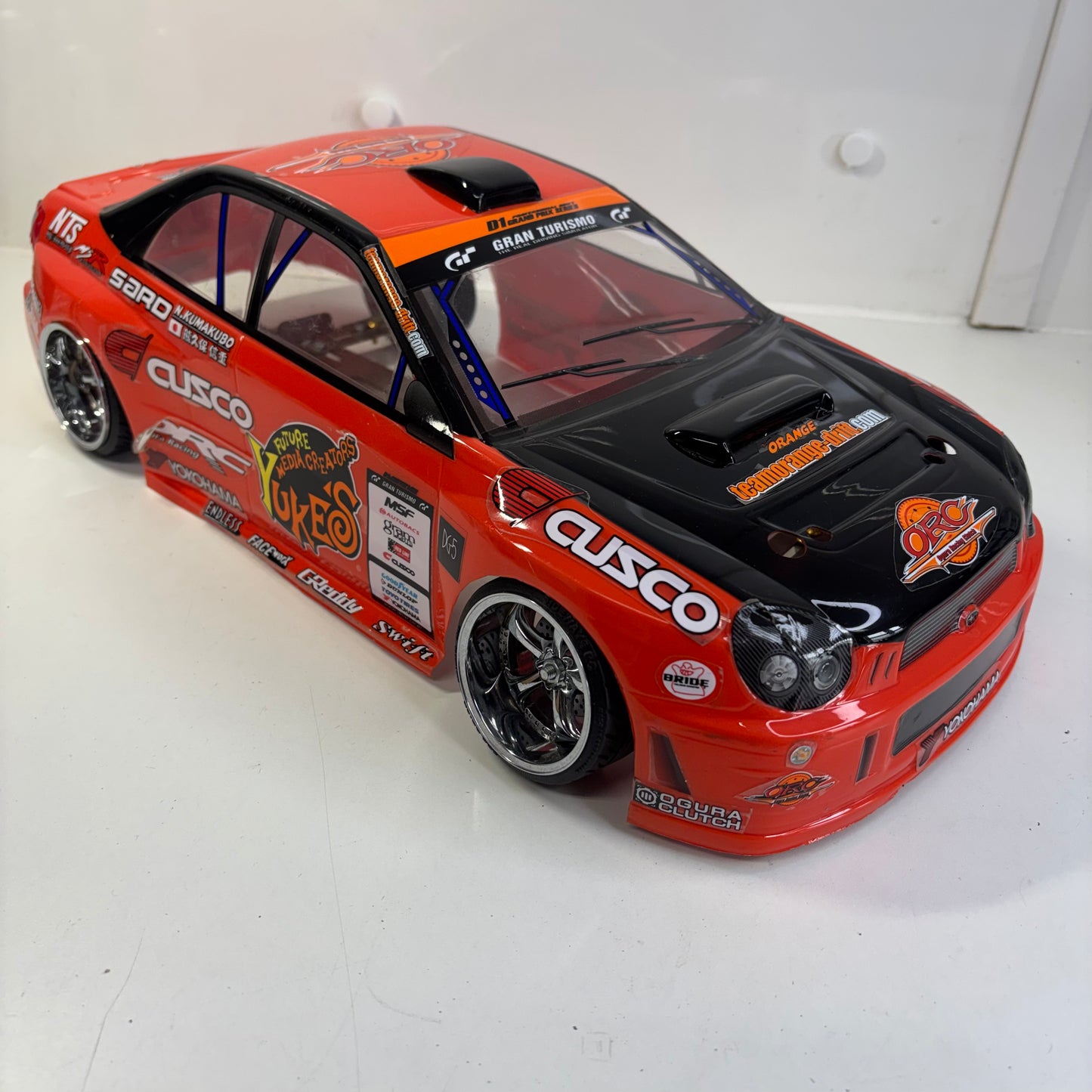 Yokomo? Subaru Impreza Bodyshell Orange Yukes
