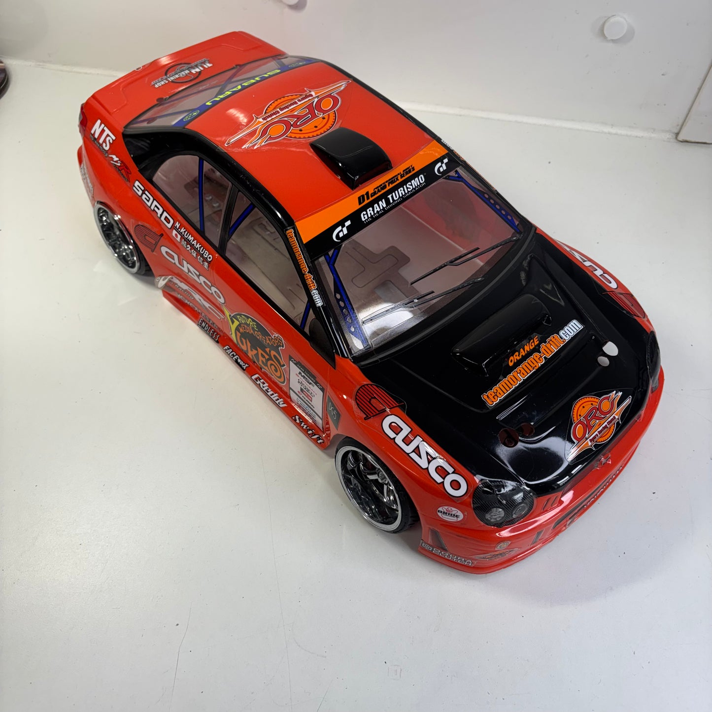 Yokomo? Subaru Impreza Bodyshell Orange Yukes