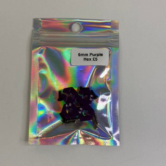 6mm Purple Hex Alloy