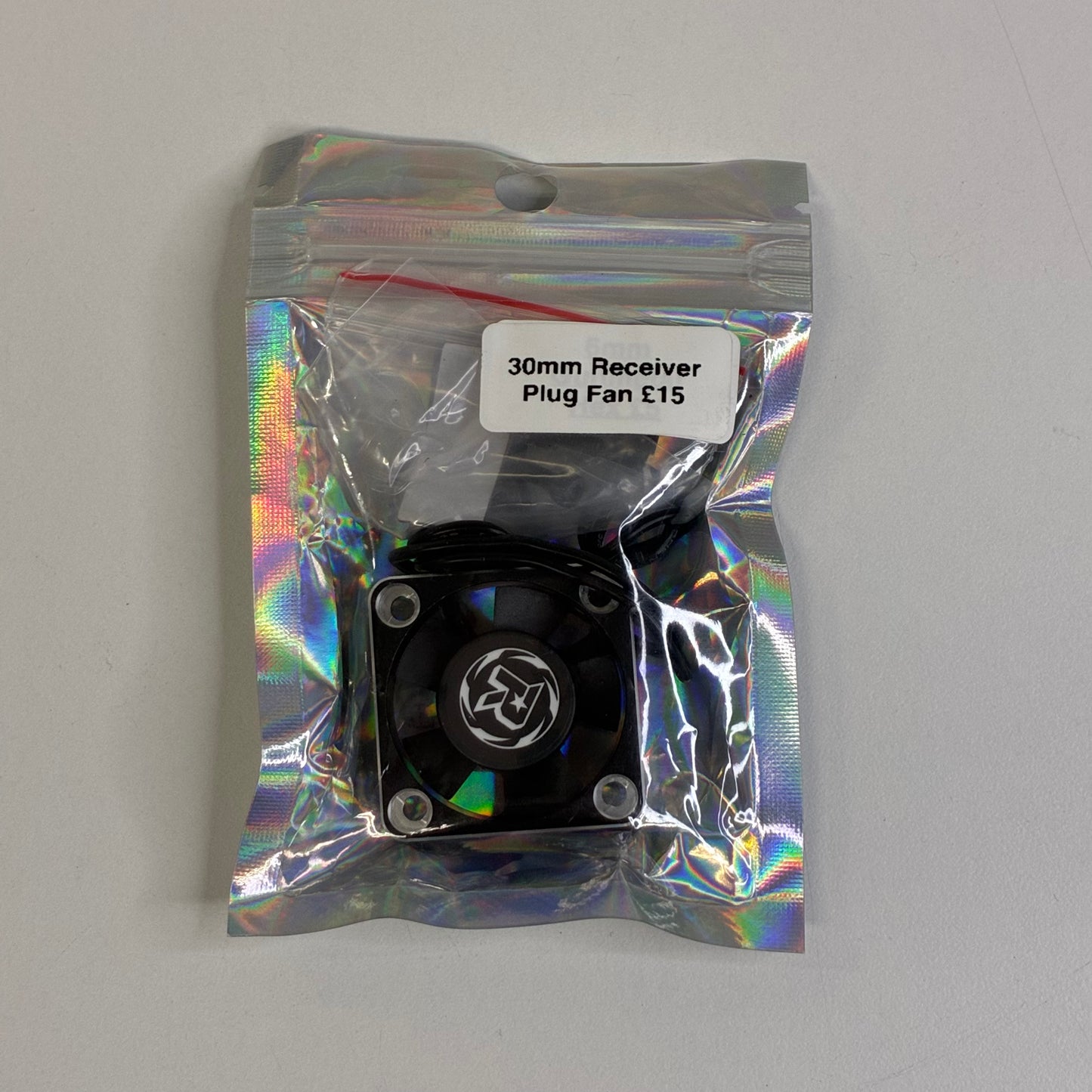 Black & Silver Alloy 30mm Receiver Plug Fan