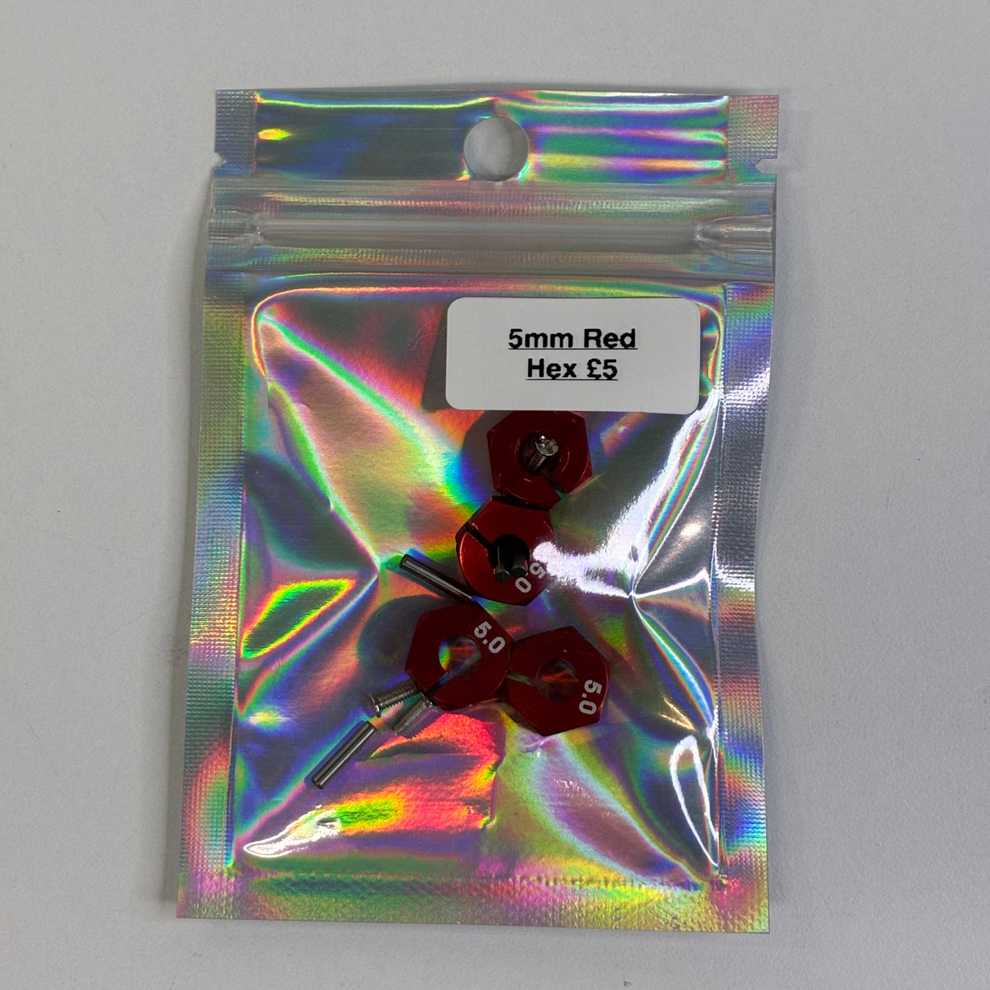 5mm Red Alloy Hex