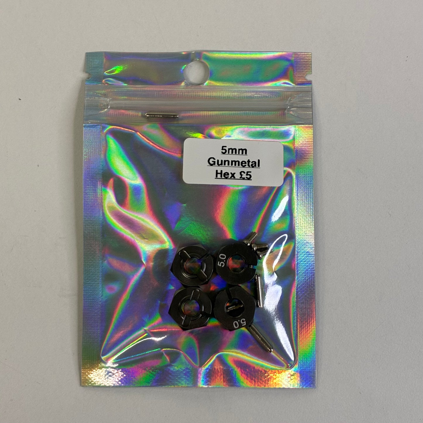 5mm Gunmetal Hex