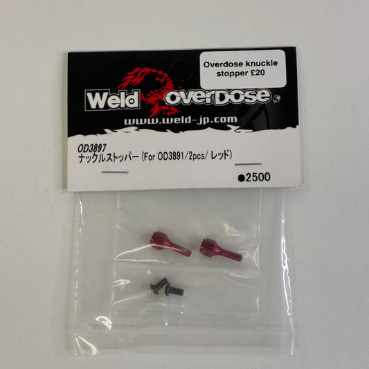 Overdose Knuckle Stopper OD3897 Red Alloy