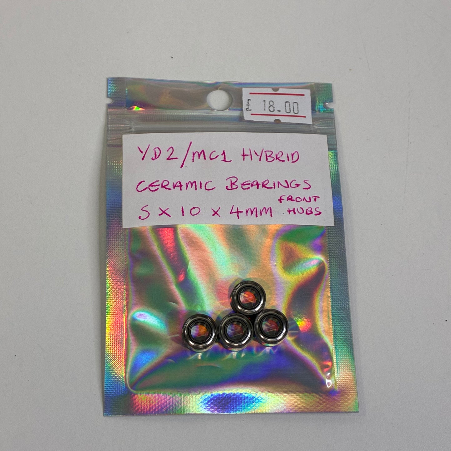 YD2/MC1 HYBRID CERAMIC BEARINGS FRONT HUBS 5X10X4 mm 4PCS