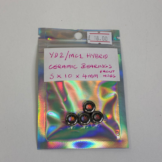 YD2/MC1 HYBRID CERAMIC BEARINGS FRONT HUBS 5X10X4 mm 4PCS