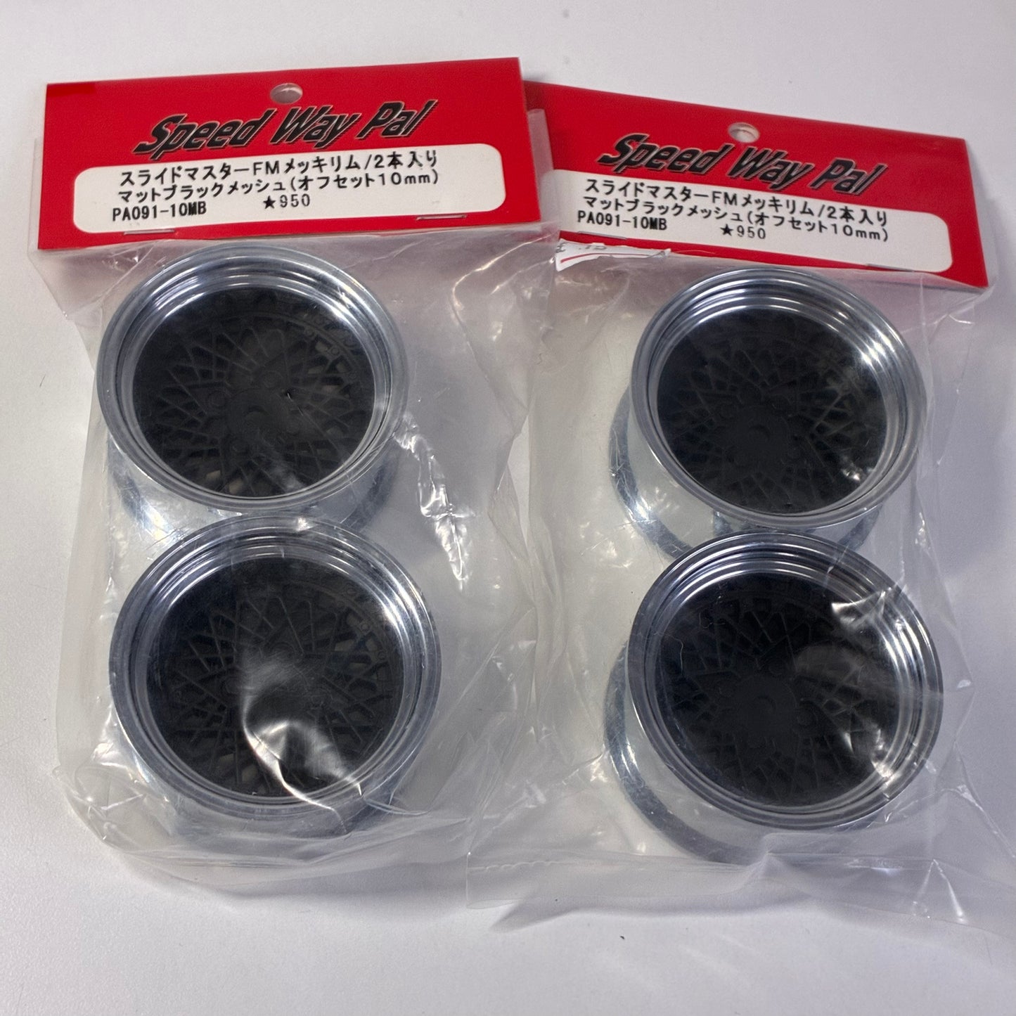 Speed Way Pal PA091-1 0MB *950 Wheels Offset 10mm Black Chrome x4