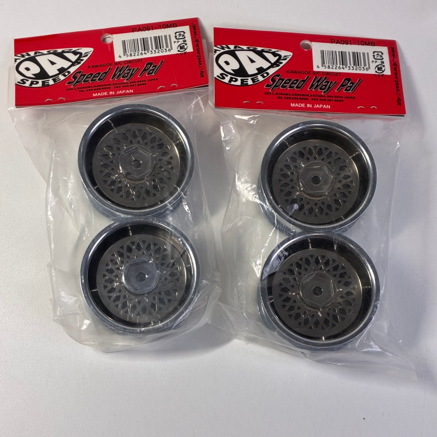 Speed Way Pal PA091-1 0MB *950 Wheels Offset 10mm Black Chrome x4