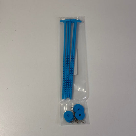 1/8 & 1/10 RC Car Plastic Tires Wheels Holder 5pcs Blue