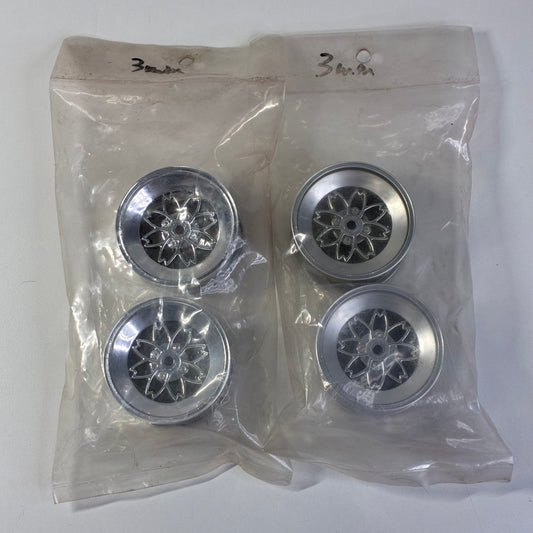 Sakura Silver Chrome 3mm Wheels