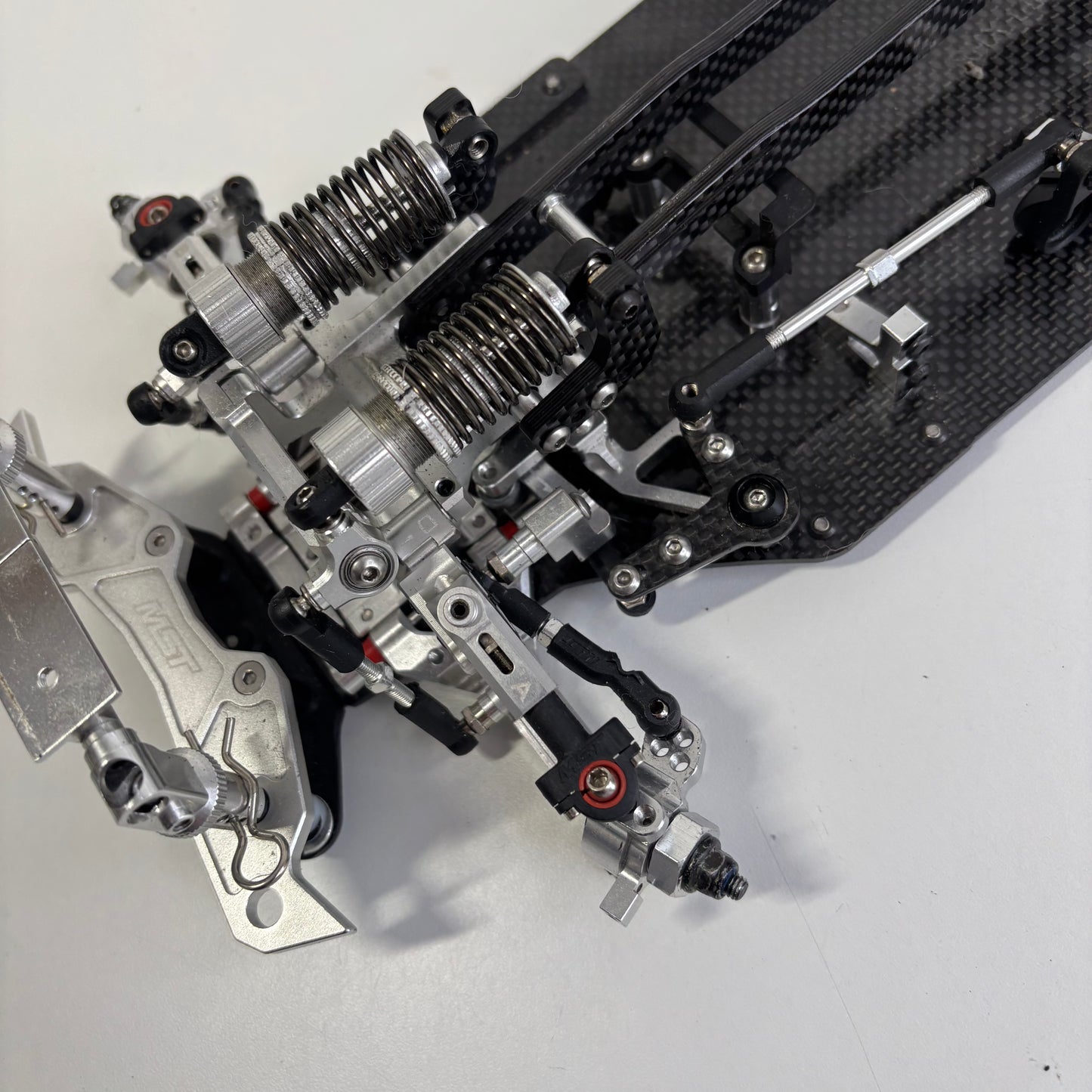 MST RMX Silver Full Alloy Carbon Drift Chassis RWD IFS