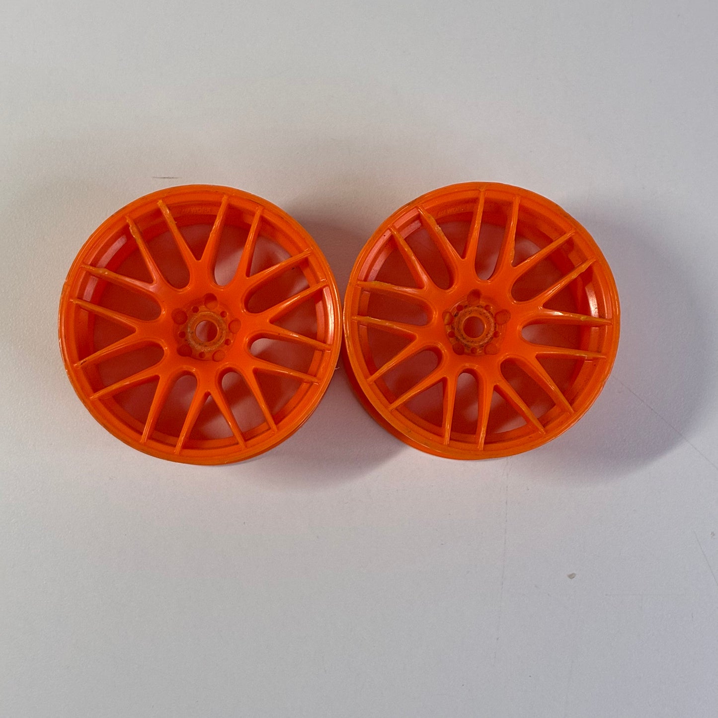 Overdose Work OD 7mm Offset Orange Wheels