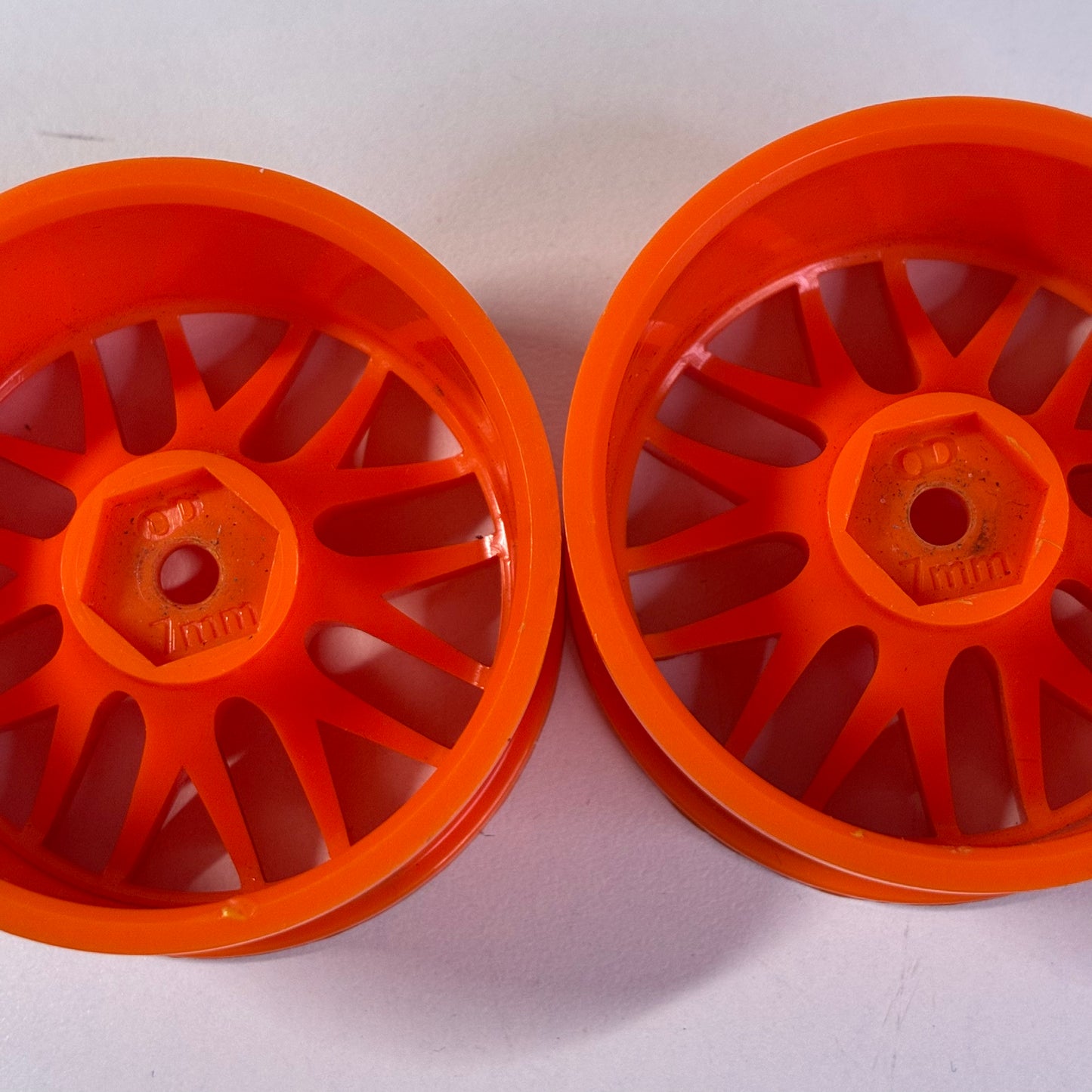 Overdose Work OD 7mm Offset Orange Wheels