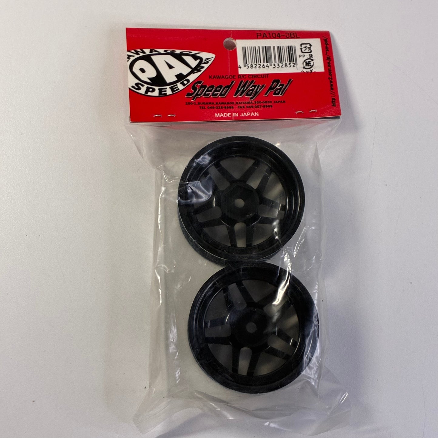 Speed Way Pal PA104-8BL Black Wheels Pair Blitz 03 8mm Offset