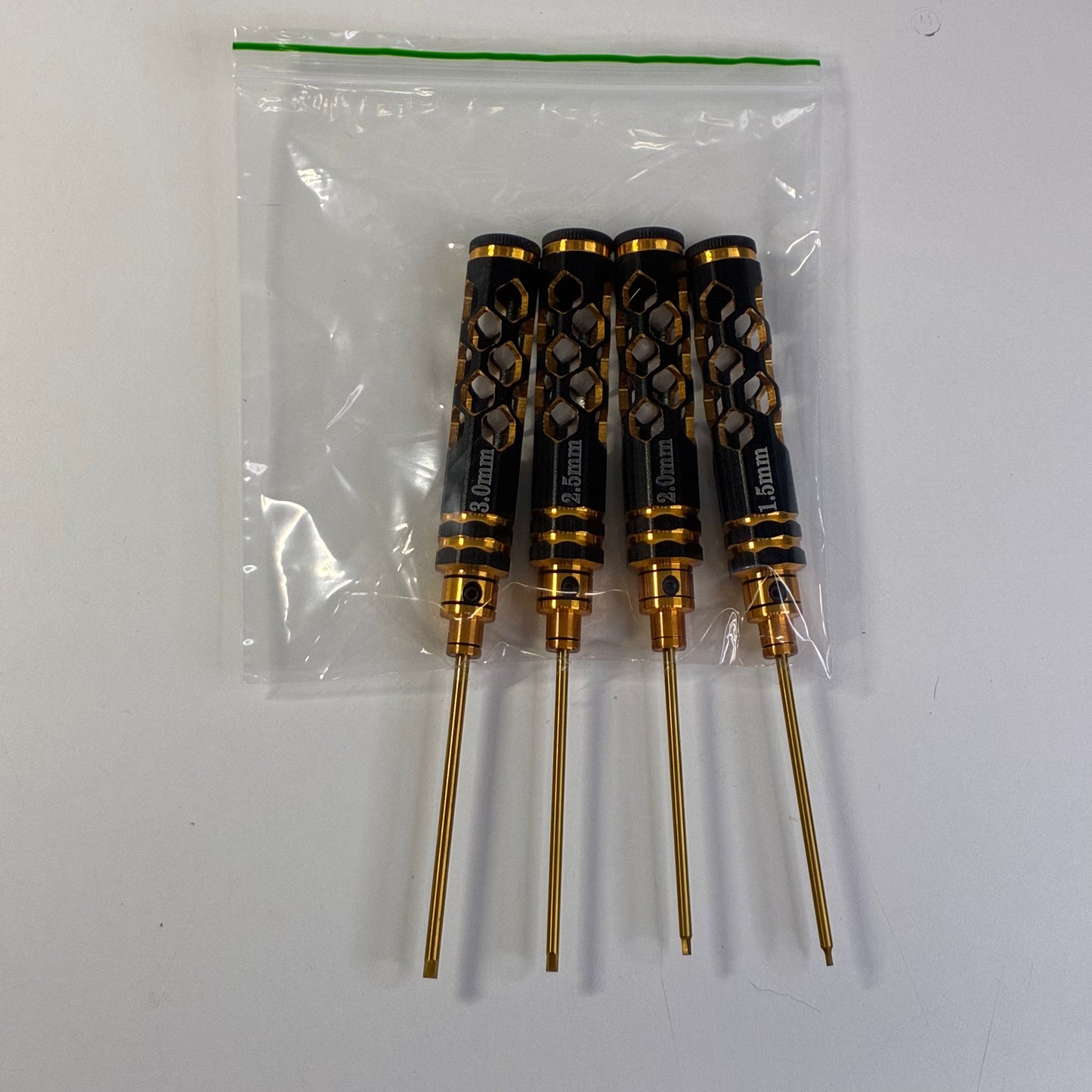 Black & Gold Honey Comb Tool Set 1.5/2.0/2.5/3.0