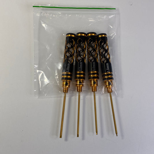 Black & Gold Honey Comb Tool Set 1.5/2.0/2.5/3.0