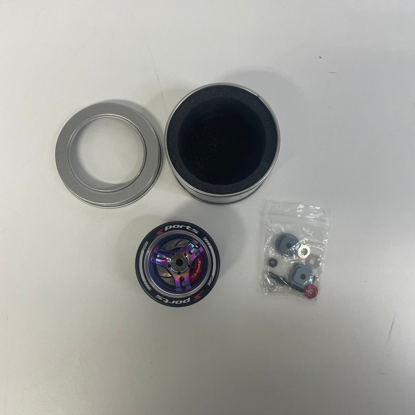 Sanwa MT4 MT4S MTS M17 MT5 Controller Alloy Wheel Oil Slick 3 Spoke Advan