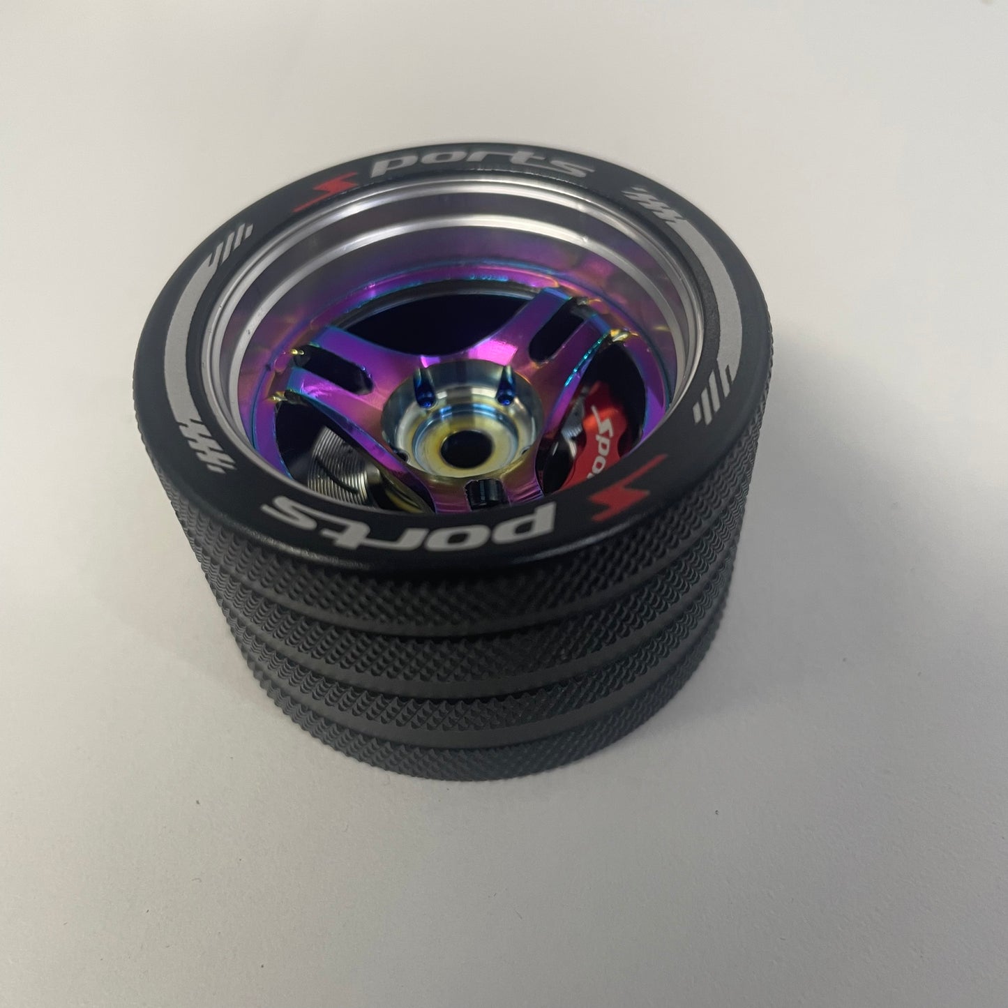 Sanwa MT4 MT4S MTS M17 MT5 Controller Alloy Wheel Oil Slick 3 Spoke Advan