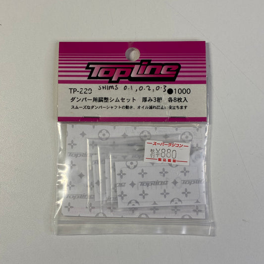 Topline Shims 0.1, 0.2,03 TP-220