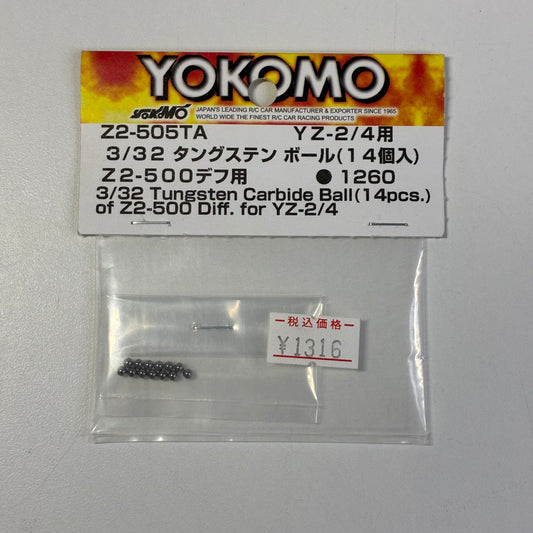 Yokomo 3/32 Tungsten Carbide Ball 14pcs. Of Z2-500 Diff. For YZ-2/4 Ball Diff Spares