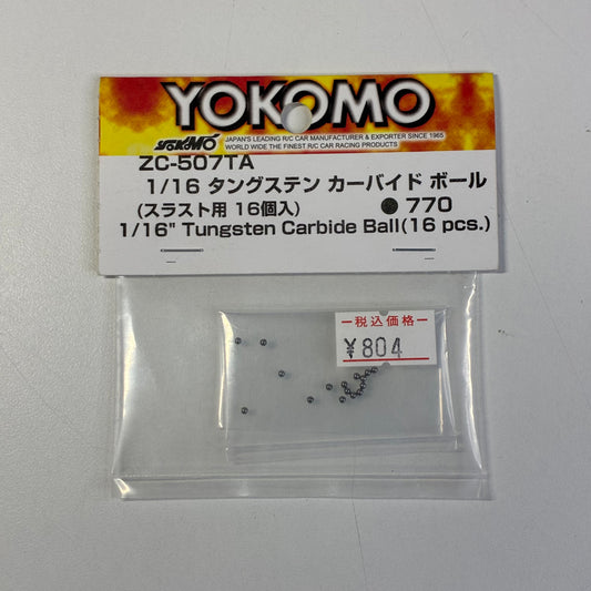 Yokomo 1/16" Tungsten Carbide Ball(16 pcs.)ZC-507TA Ball Diff Spares
