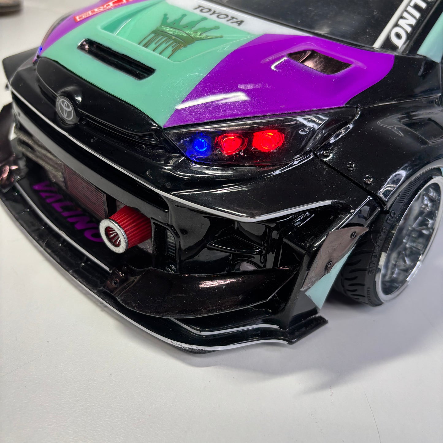 Toyota Yaris GR Bodyshell With LED's 200mm+