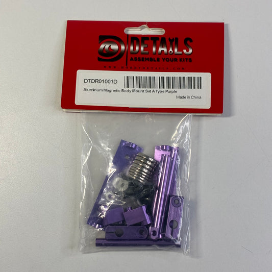 Aluminum Magnetic Body Mount Set A Type Purple