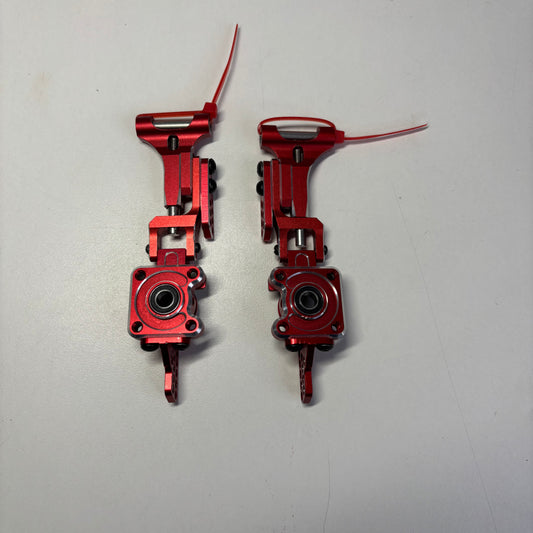 Rhino Racing Shark Rear Hubs Arms H Arm Adapter Red Alloy