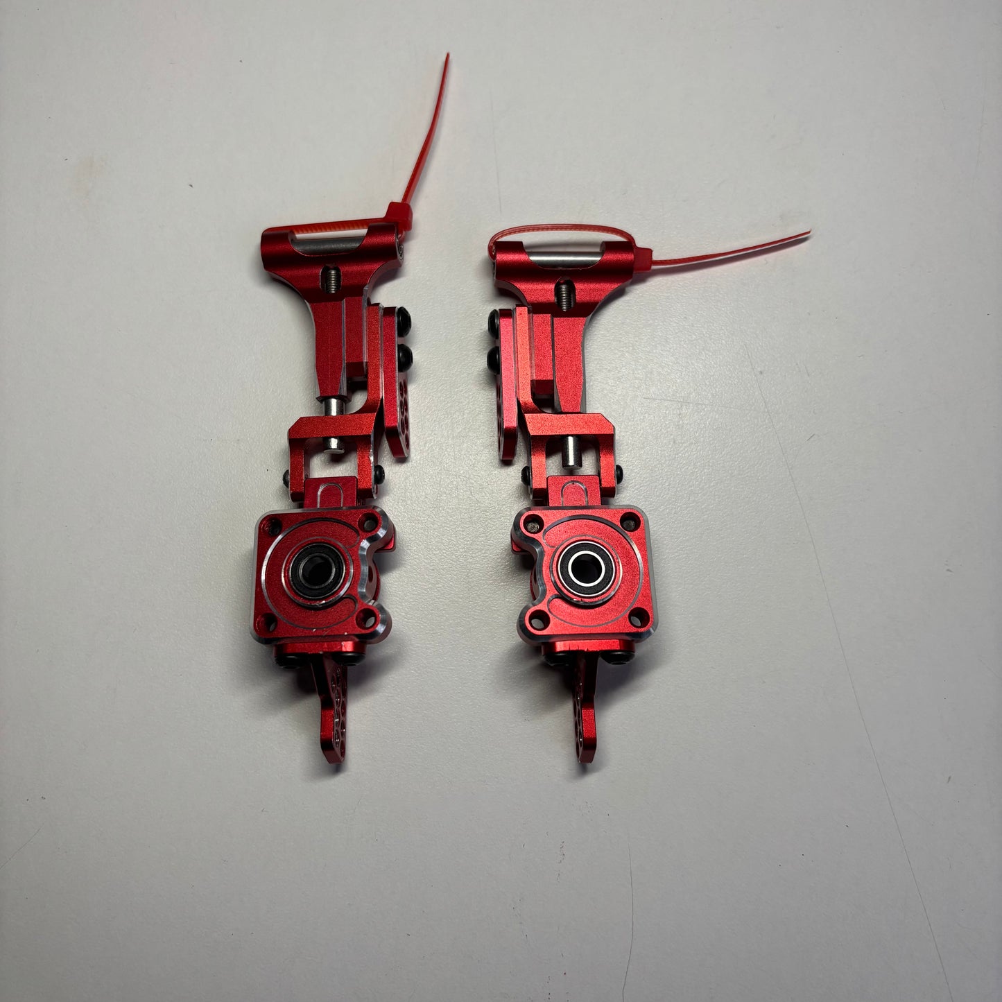 Rhino Racing Shark Rear Hubs Arms H Arm Adapter Red Alloy