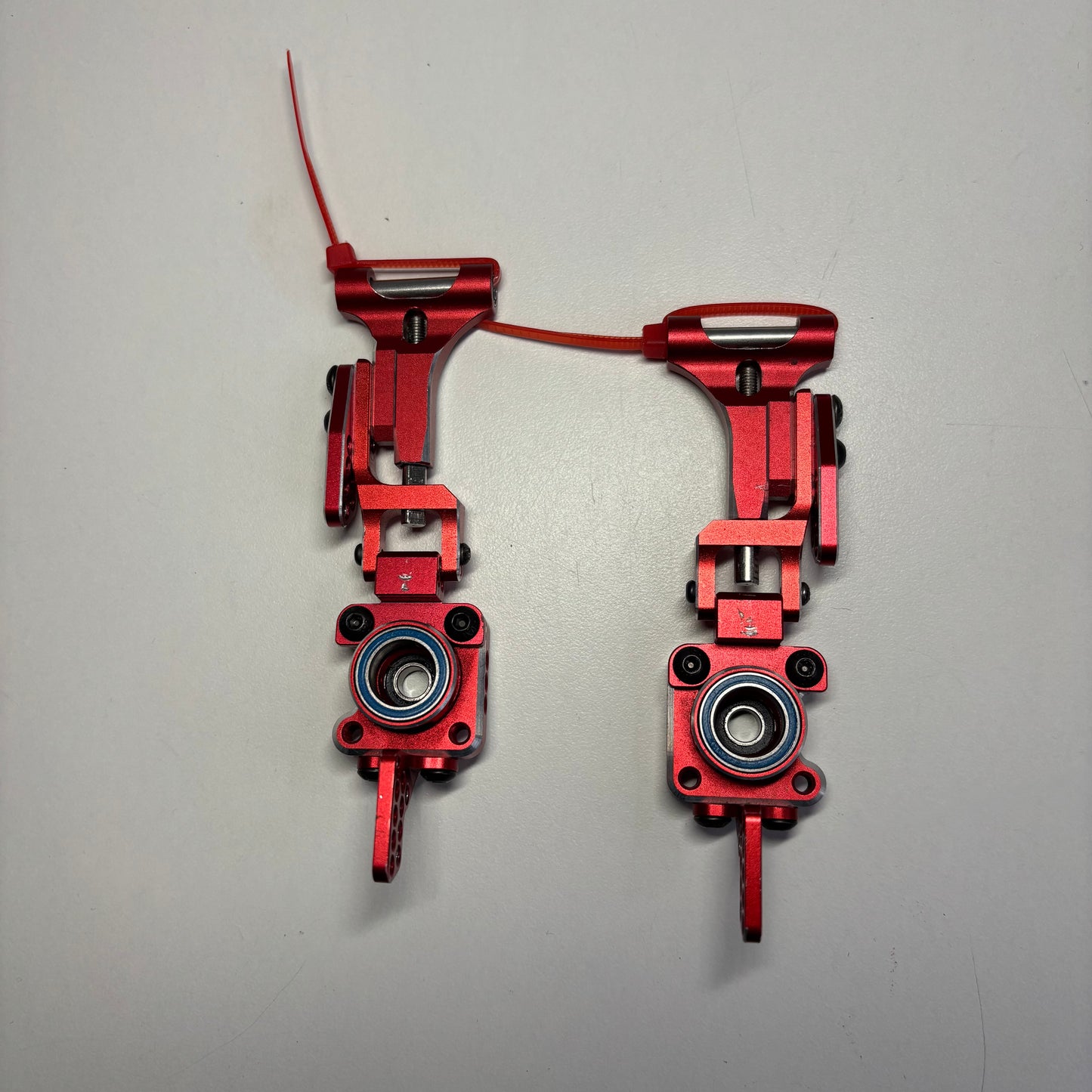 Rhino Racing Shark Rear Hubs Arms H Arm Adapter Red Alloy