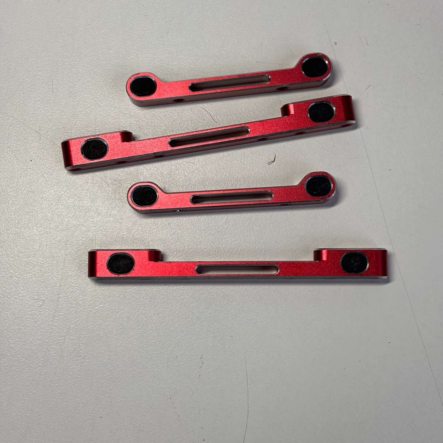 Rhino Racing Shark Suspension Mounts Red Alloy x4
