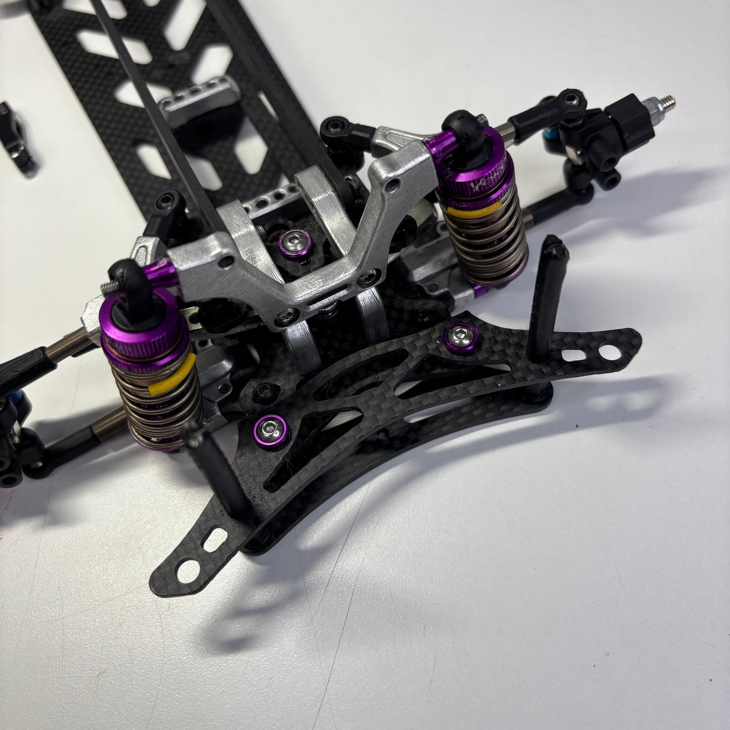 Yokomo MD1.0 Master Drift RWD Carbon Alloy Silver Purple Chassis