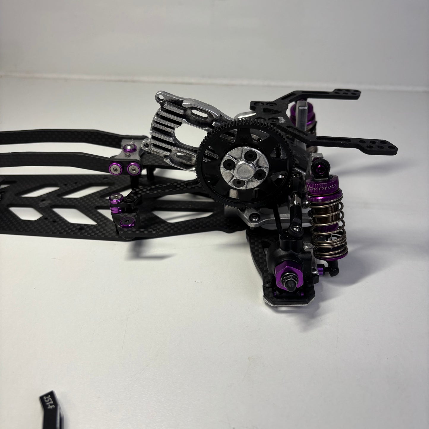 Yokomo MD1.0 Master Drift RWD Carbon Alloy Silver Purple Chassis