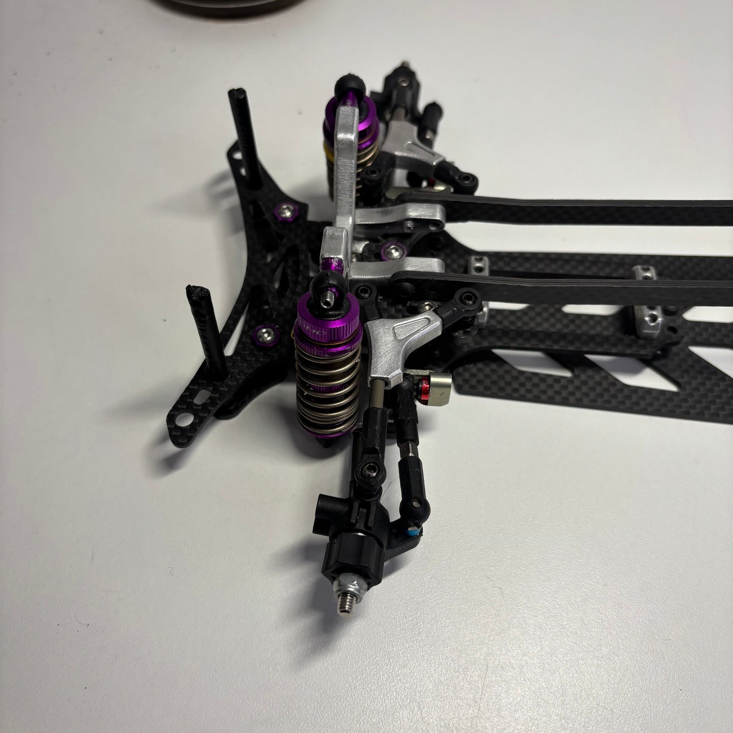 Yokomo MD1.0 Master Drift RWD Carbon Alloy Silver Purple Chassis