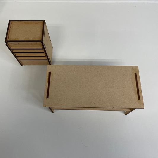 Scale Accessories Wooden Tool Box Workbench