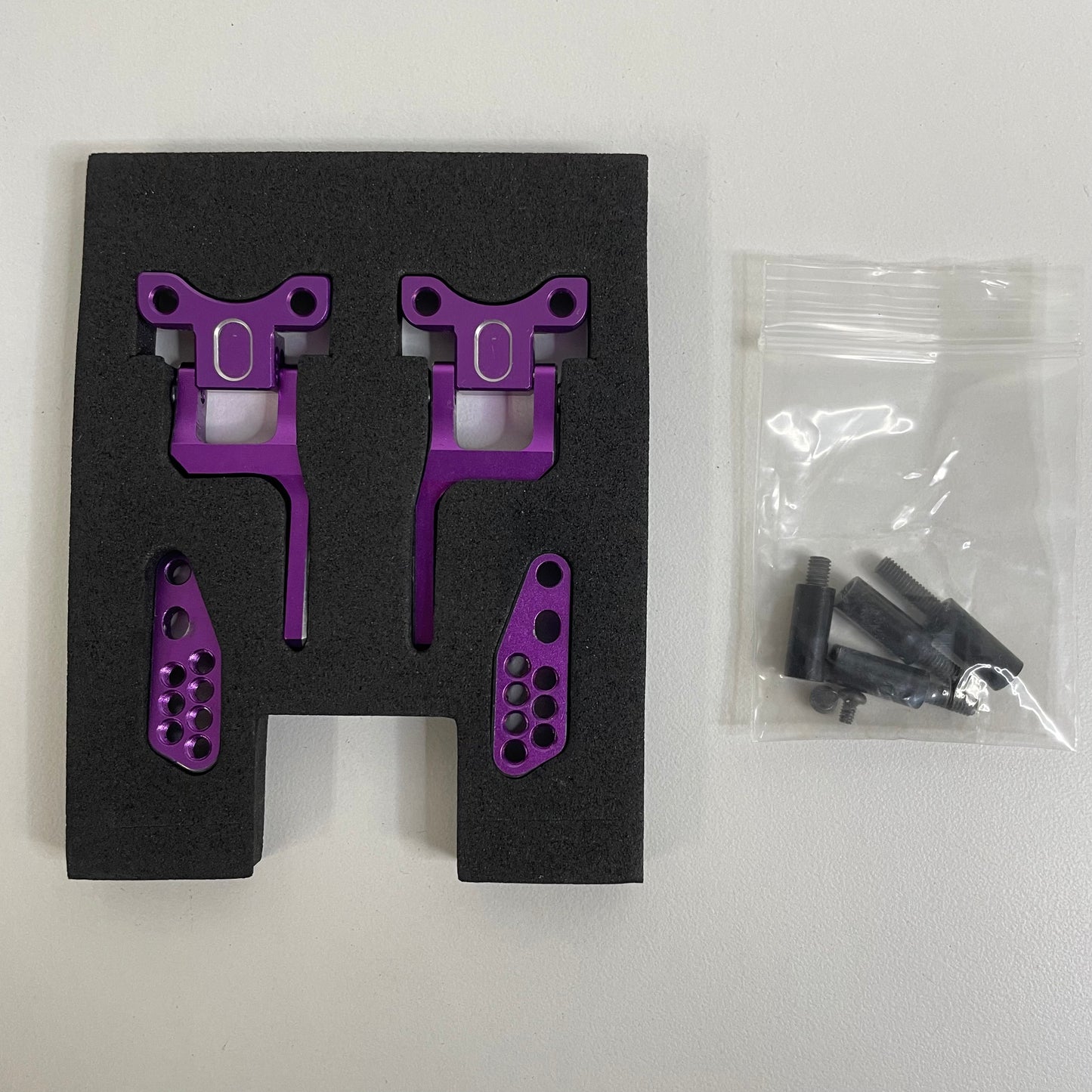 Rhino Racing Shark Purple Alloy Rear H-Arm Adapter Set RR-1600