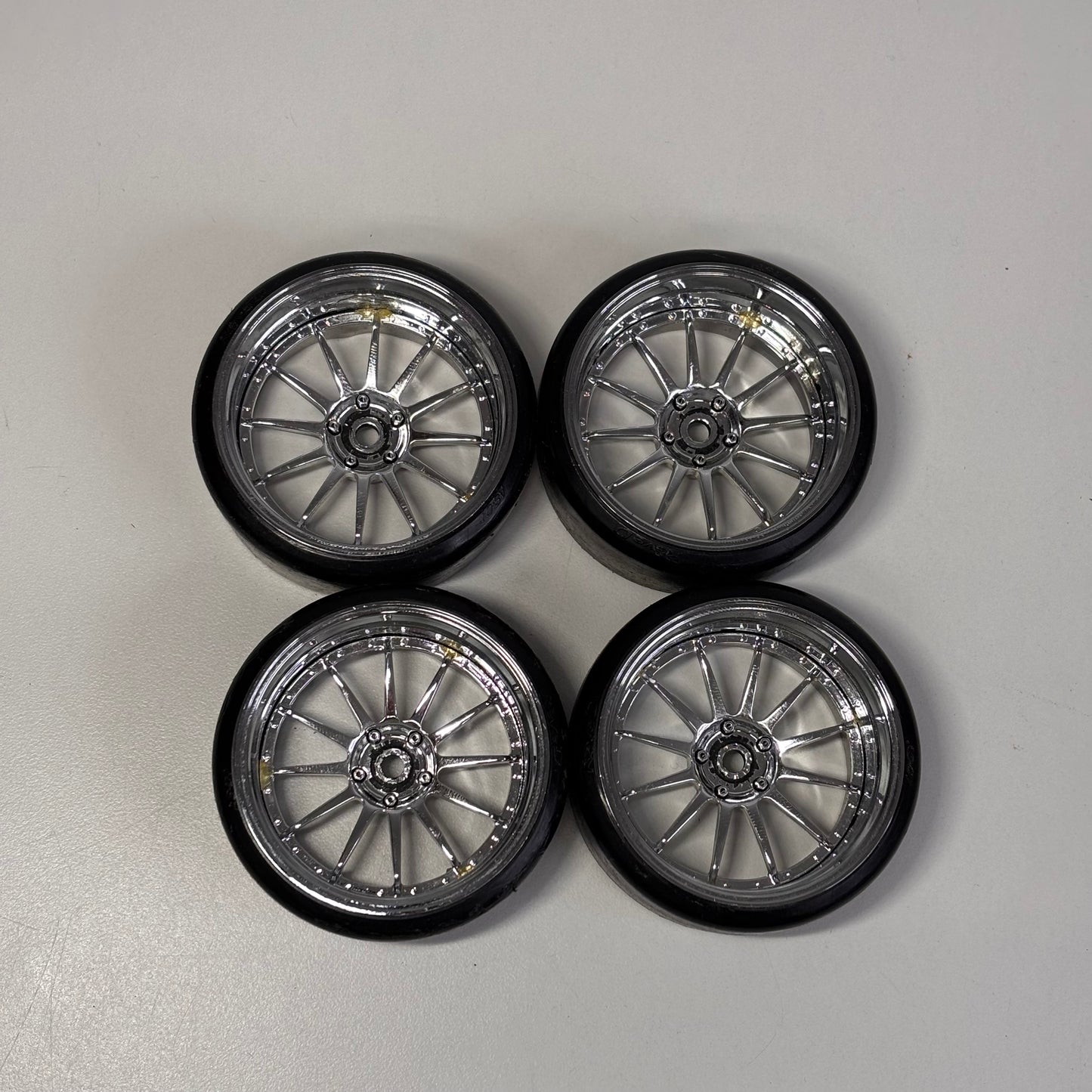 MST Adjustable Offset Silver Wheels And Tyres