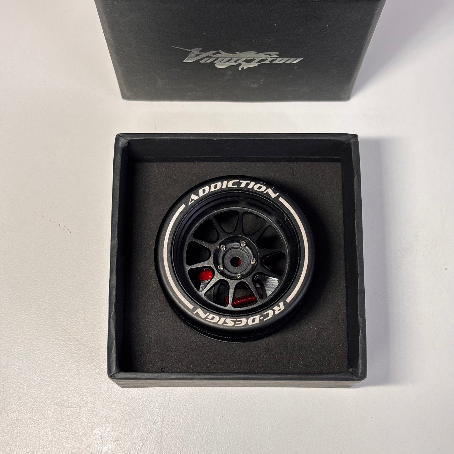 Azada x Addiction AD6117-BK-RD Steering Wheel For Samwa