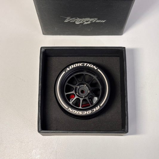 Azada x Addiction AD6117-BK-RD Steering Wheel For Samwa