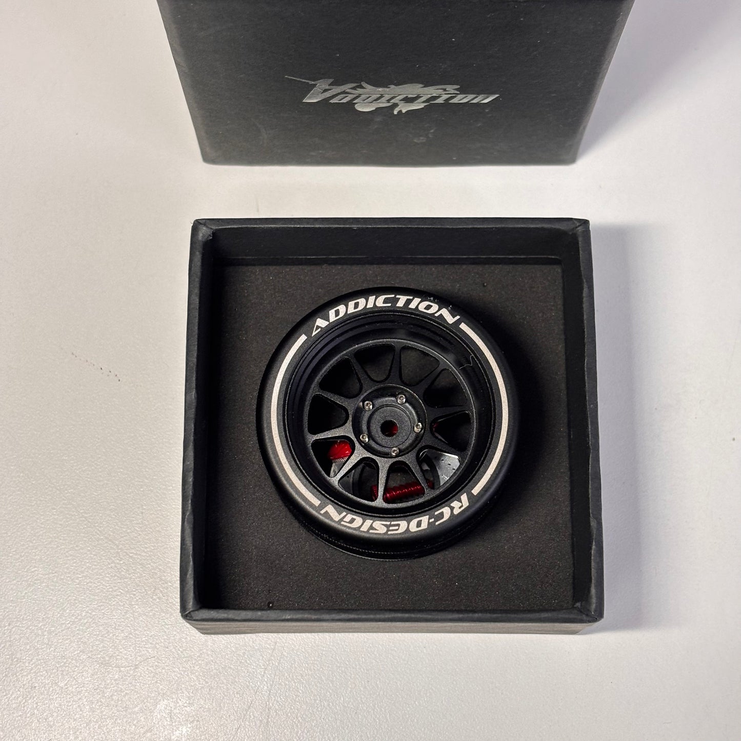 Azada x Addiction AD6117-BK-RD Steering Wheel For Samwa