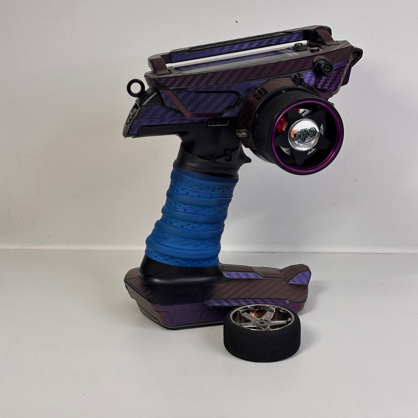 Santa MT44 Purple Wrap Controller Alloy Wheel Grip & RX-482